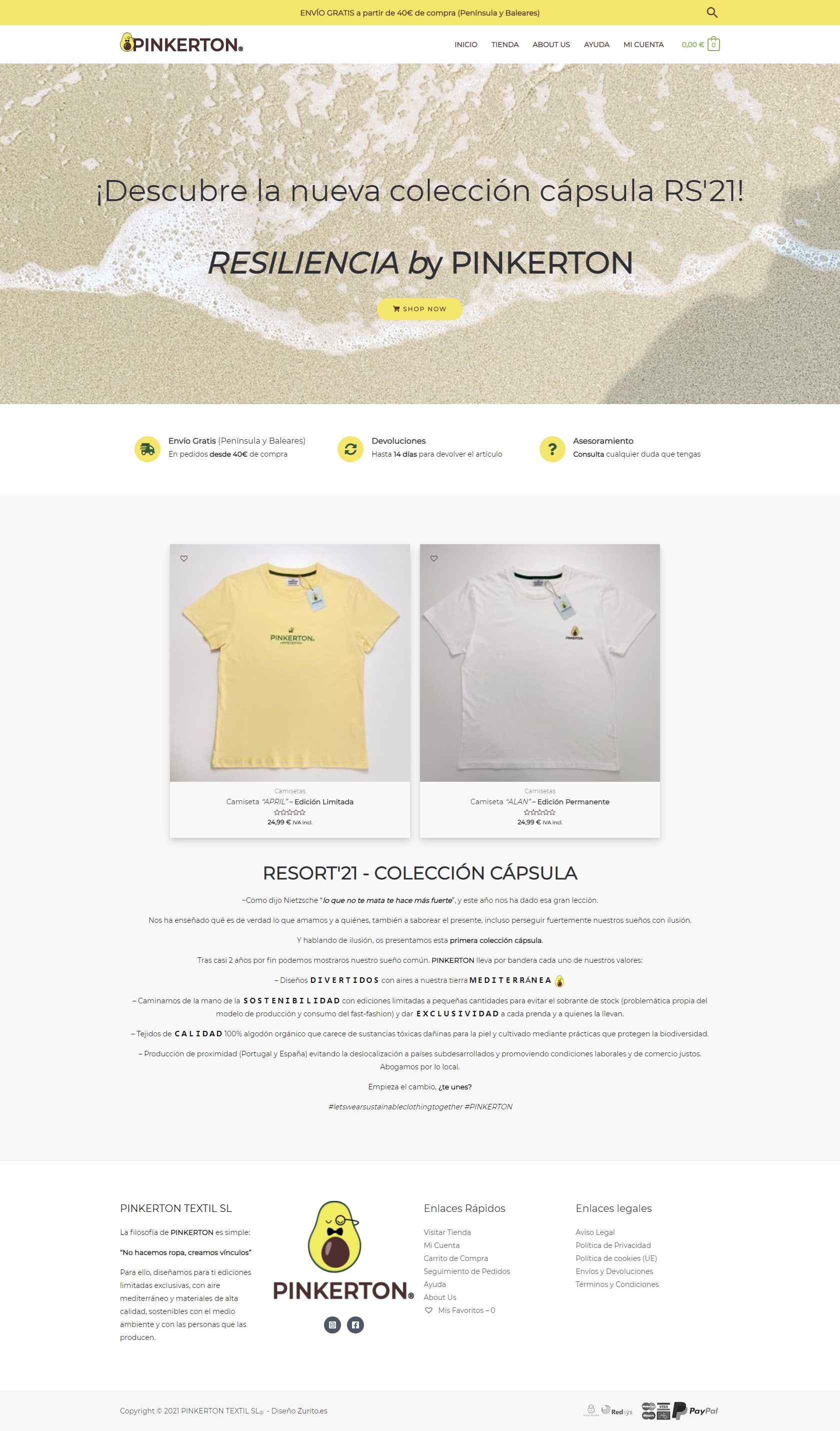Tienda online PinkertonCompany.com (Tienda online)